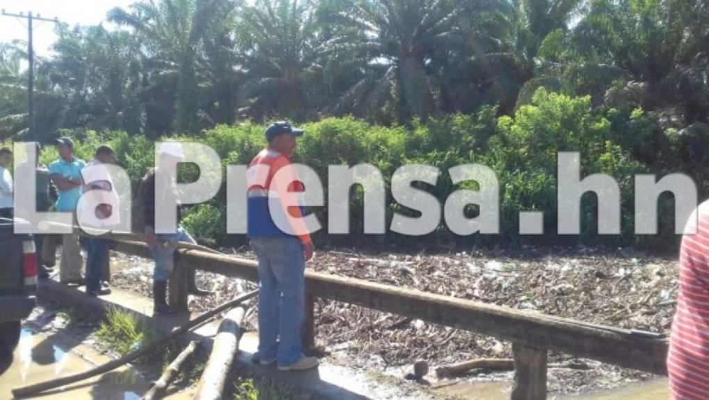 Rescatistas buscan a Conifer Johana Lanza (30) y Lewis Mungía (32) tras ser arrastradas por el río Taujica en Tocoa, Colón.