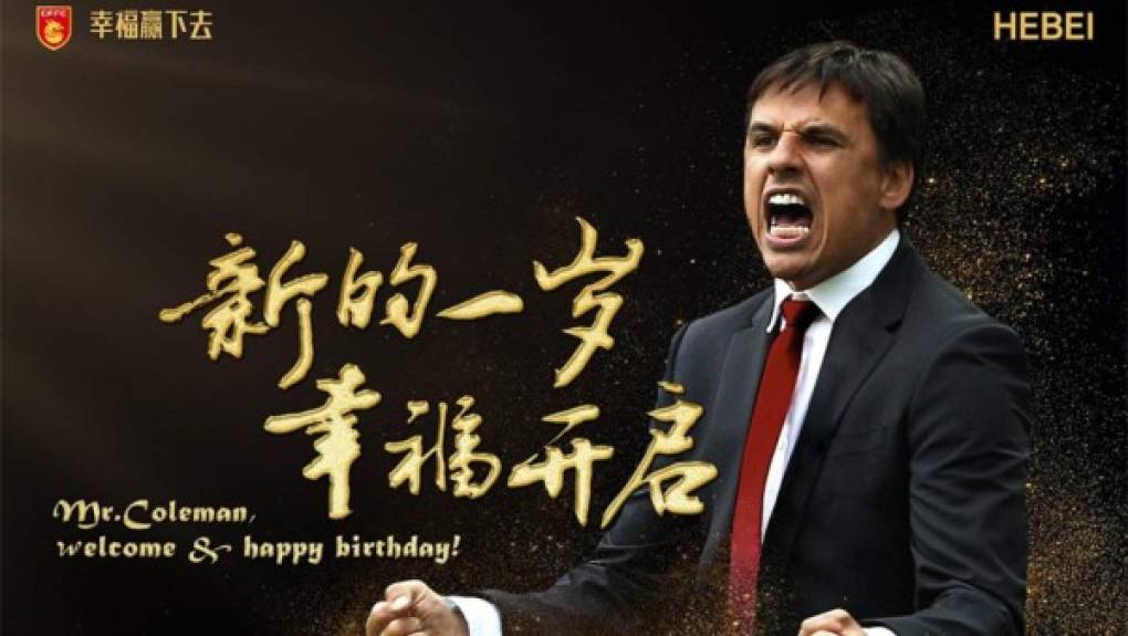 Chris Coleman se muda a la Súper Liga China para convertirse en el nuevo entrenador del Hebei China Fortune. El galés ha sido confirmado en el puesto el domingo y será este sustituto de Manuel Pellegrini. Foto Twitter