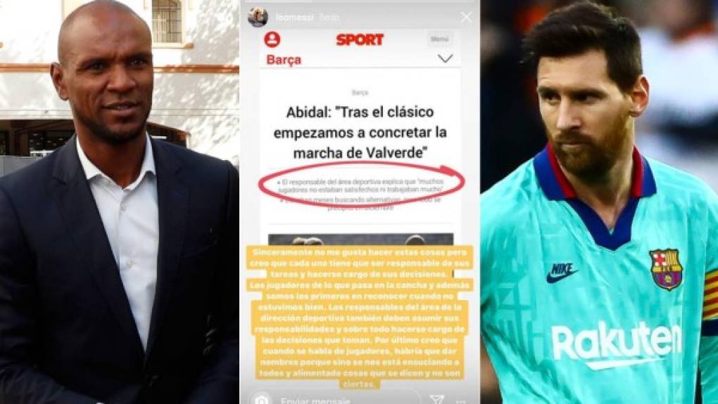 Falta de sintonía y conflictos con otros responsables, como Eric Abidal. El exsecretario técnico señaló a algunos jugadores como responsables de la marcha de Valverde, algo que no gustó a Lionel Messi.