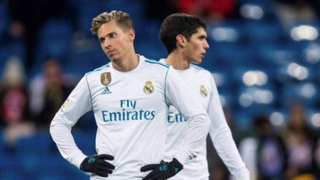 El mediocampista español Marcos Llorente tuvo pocos minutos la temporada pasada en el Real Madrid y dos equipos de España buscan hacerse con sus servios, el Valencia y el Málaga.