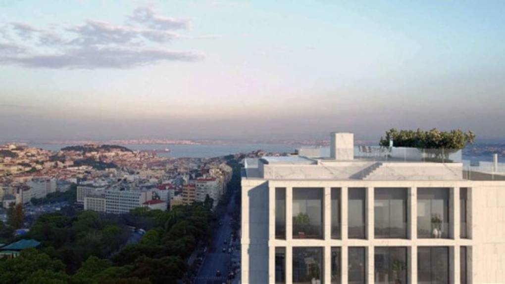 La nueva casa que compró Cristiano Ronaldo en su natal Portugal está construida en pleno centro de la capital portuguesa, concretamente en la Rua Castilho. Foto Vang Properties.