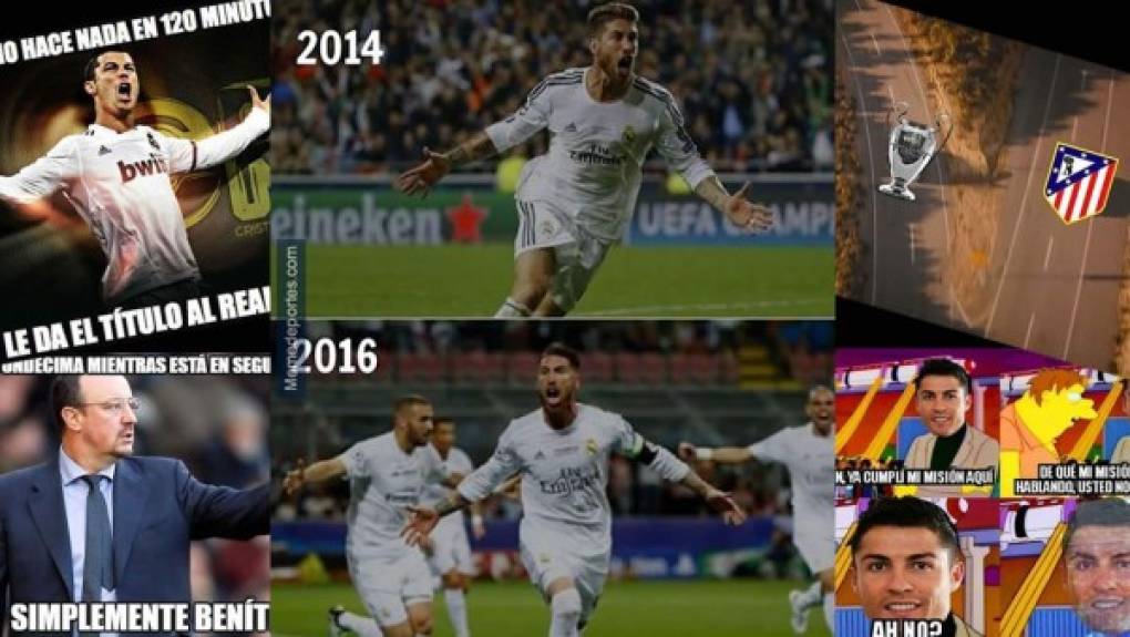 El Real Madrid ganó en penales al Atlético de Madrid la UEFA Champions League en la final en San Siro y las redes sociales estallaron con los mejores memes. Cristiano Ronaldo es uno de los protagonistas.