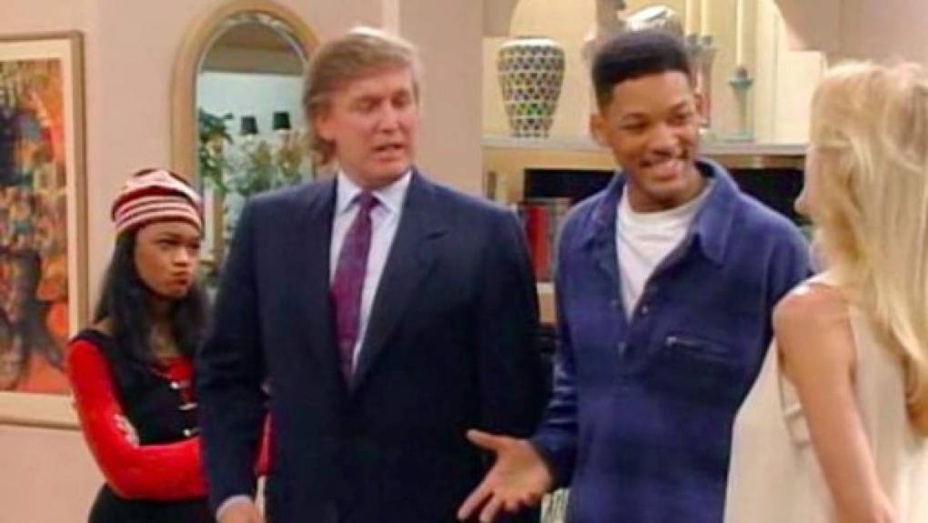 Uno no puede menos que preguntarse que piensa Will Smith al recordar esto, pero en 1994, tuvo la oportunidad de compartir cámara con Donald Trump en un episodio de la serie 'The fresh prince of Bel Air' (El príncipe del rap) en el que el magnate aparecía con Marla Maples, su esposa de entonces.