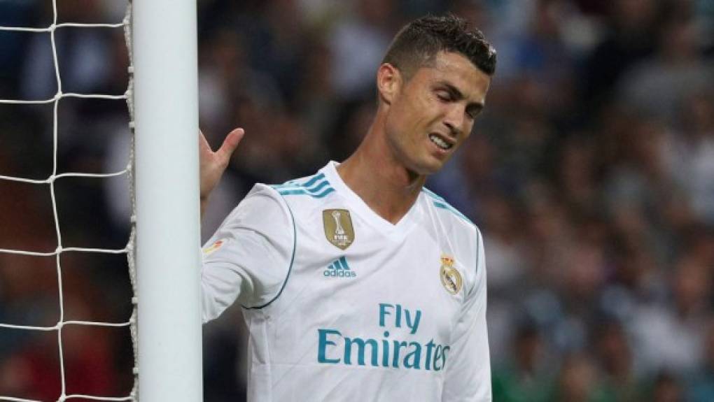 Cristiano Ronaldo tuvo varias ocasiones, pero no estuvo fino con la puntería.