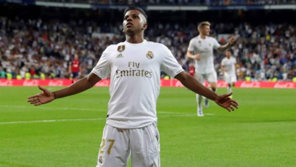 Rodrygo Goes: Sorpresa. El joven brasileño de 18 años de edad estará en el ataque del Real Madrid.