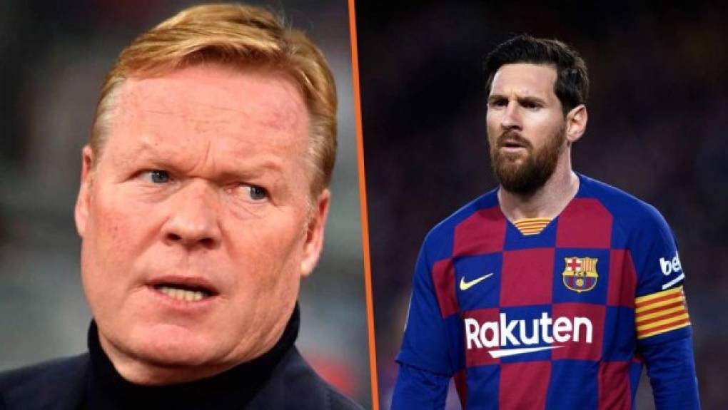 Koeman le exigió a Messi compromiso total para la próxima campaña.