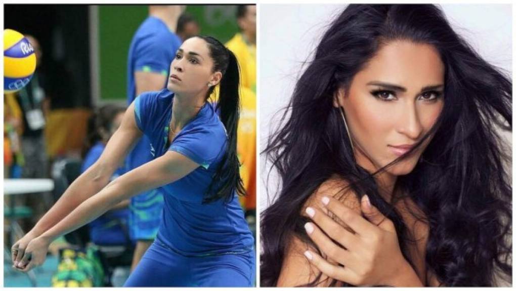 Jqueline Carvalho es una jugadora de voleibol brasileña que forma parte de la selección nacional de su país.