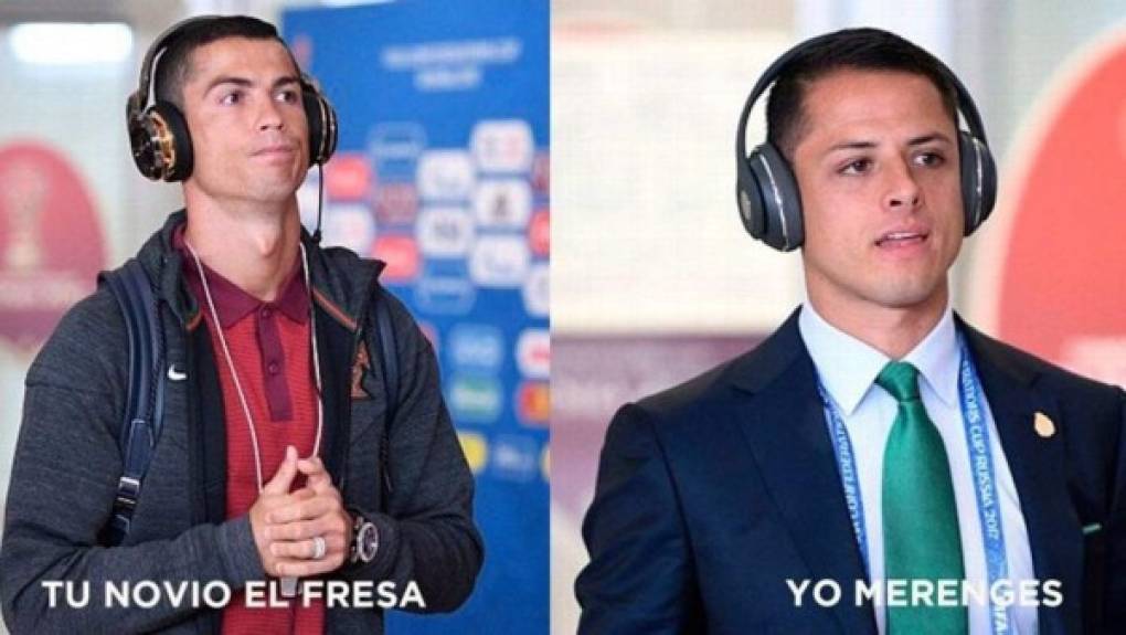 CR7 Y Chicharito Hernández son protagonistas con los memes.