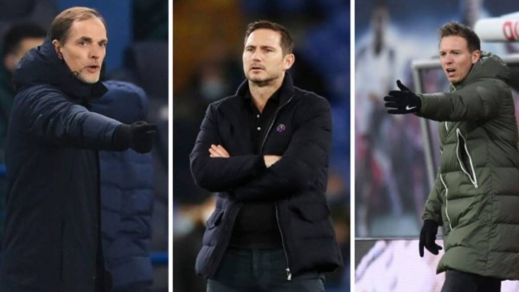 Los diarios ingleses abrieron este jueves en sus páginas con los posibles candidatos para suplir a Frank Lampard, quien está siendo muy cuestionado en el Chelsea. Thomas Tuchel, el entrenador del RB Leipzig. Julian Nagelsmann, y el del Southampton. Ralph Hasenhuttl, son los nombres que suenan para el banquillo blue. <br/><br/>Citan también a Massimiliano Allegri, que es como el comodín del público.