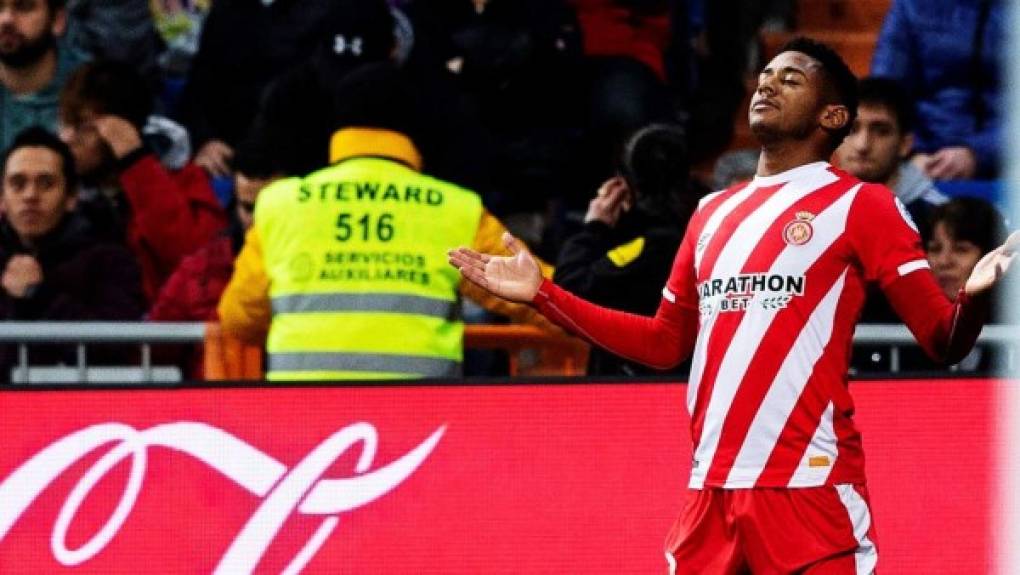 3. Antony 'Choco' Lozano (25 años) - El delantero hondureño del Girona de la Liga Española tiene un valor de mercado de 2 millones de euros.