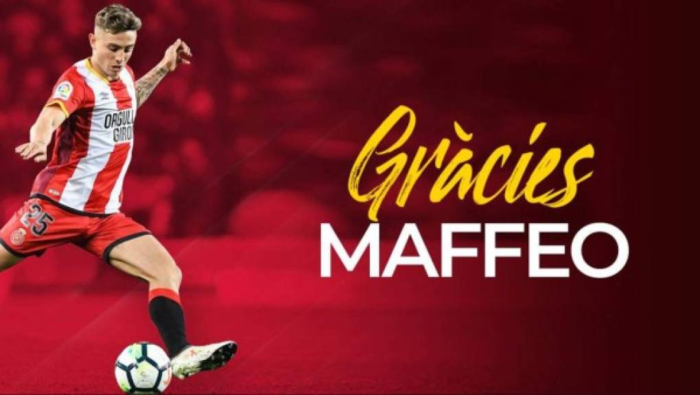 Pablo Maffeo: El Girona anunció que el defensor no sigue en el equipo y ha sido fichado por el Stuttgart de Alemania. Fue compañero del hondureño Antony Lozano.