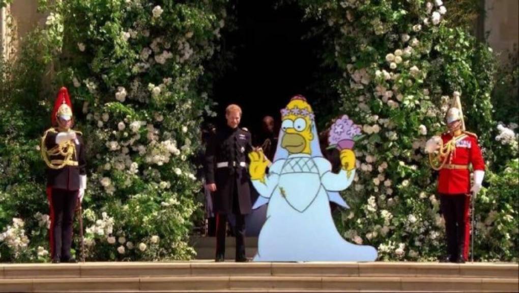 Circula en internet la relación de la boda real, el castillo windsor, y un episodio de los Simpsons. ¡Lo hicieron de nuevo!