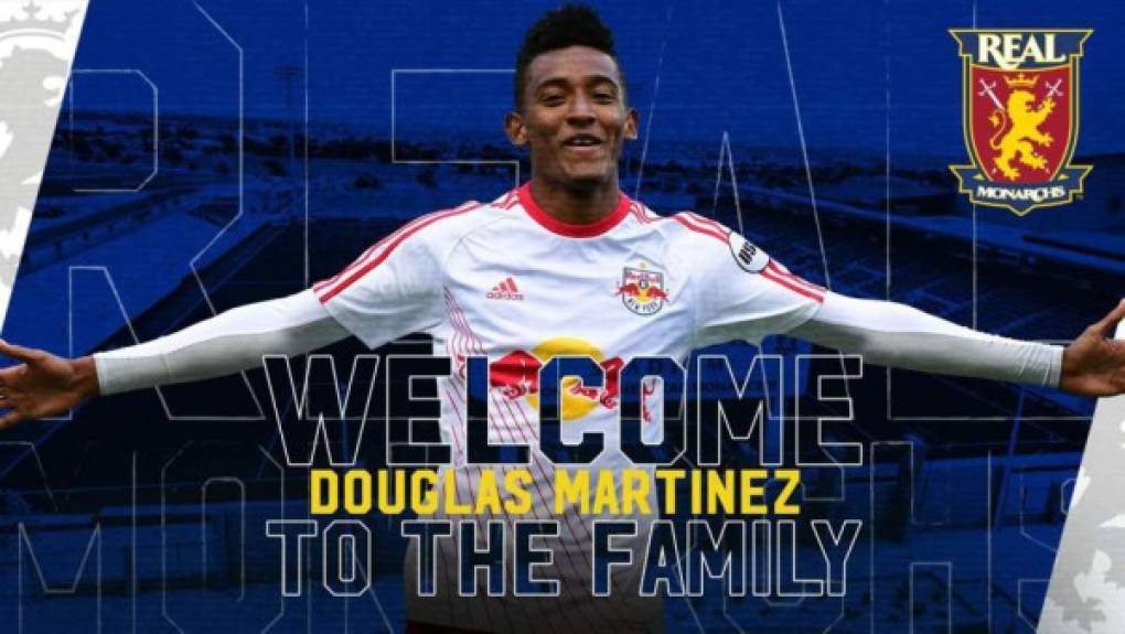 Douglas Martínez: El delantero hondureño fue fichado por el Real Monarchs de la USL, segunda división de Estados Unidos.