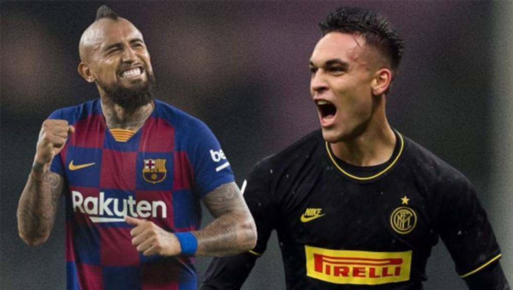 Arturo Vidal: el club blaugrana desearía que entrara en la operación por Lautaro Martínez.