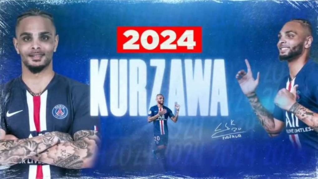 El París Saint-Germain anunció la extensión del contrato de Layvin Kurzawa por cuatro temporadas más. El defensa francés de 27 años ahora estará vinculado al club de la capital hasta el 30 de junio de 2024.