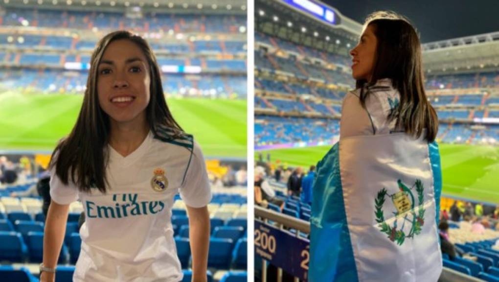 La hermosa chapina Ana Martínez estuvo presente en el estadio Santiago Bernabéu en la presentación de Hazard.