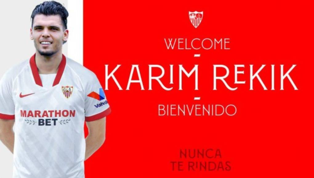 El defensor central Karim Rekik es nuevo jugador del Sevilla. Llega procedente del Hertha Berlín.