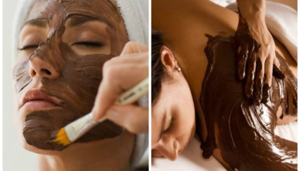 Mascarilla para hidratar la piel a base de chocolate