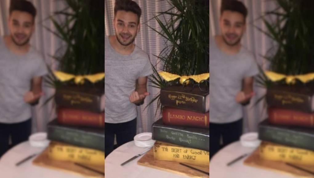 Liam Payne festeja al estilo de Harry Potter