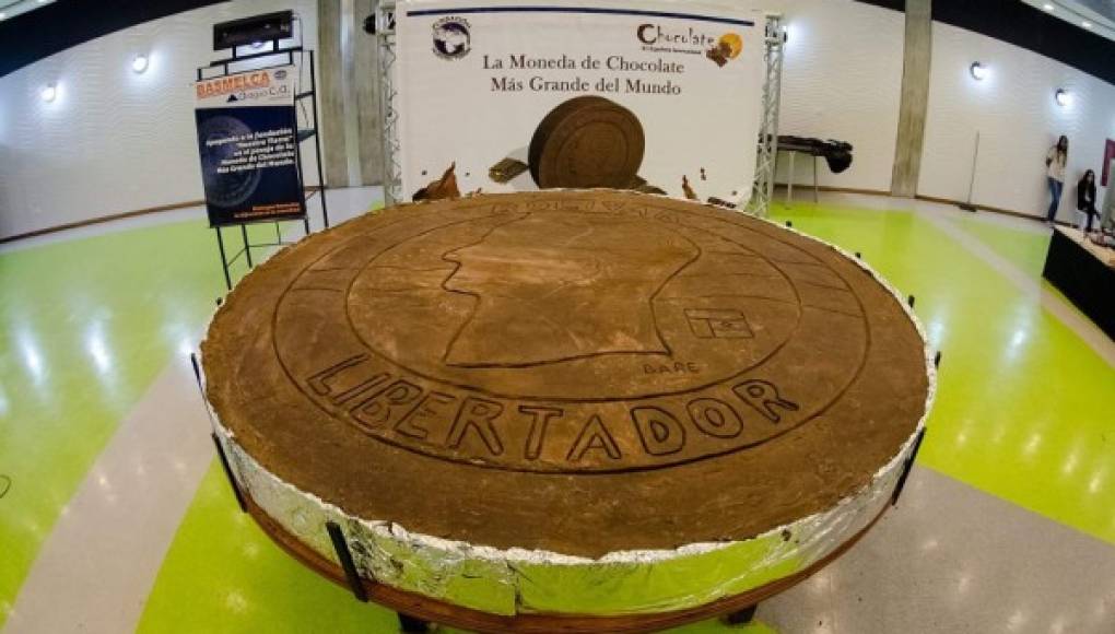 La moneda de chocolate más grande del mundo  