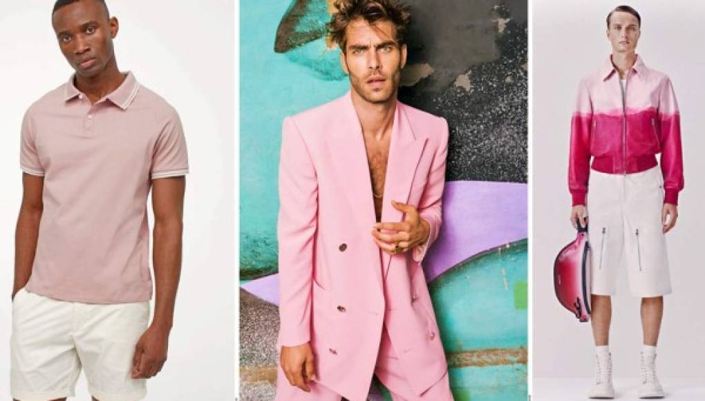 Moda masculina se inclina por el rosa