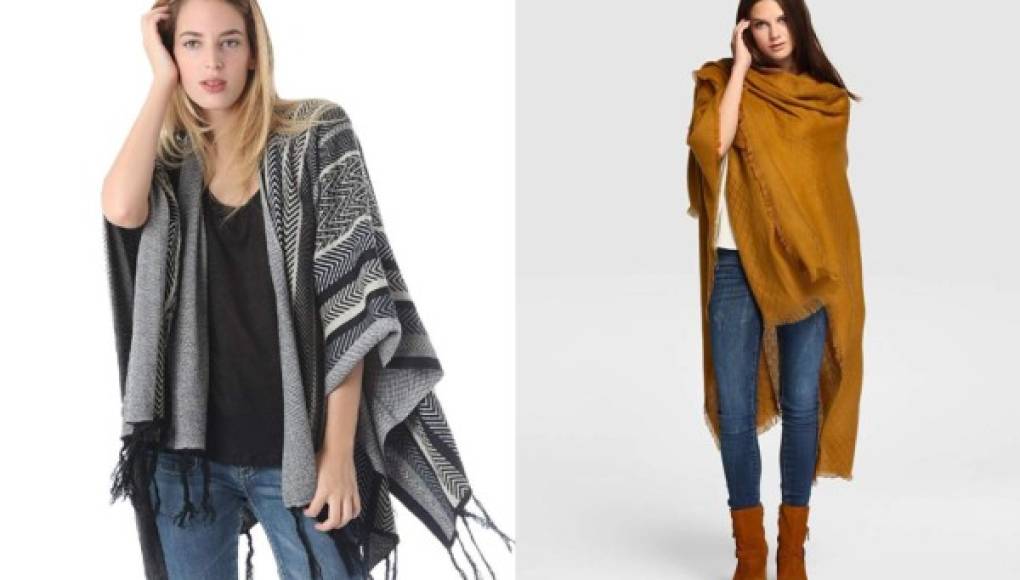 Las túnicas ponchos se vuelven a poner de moda