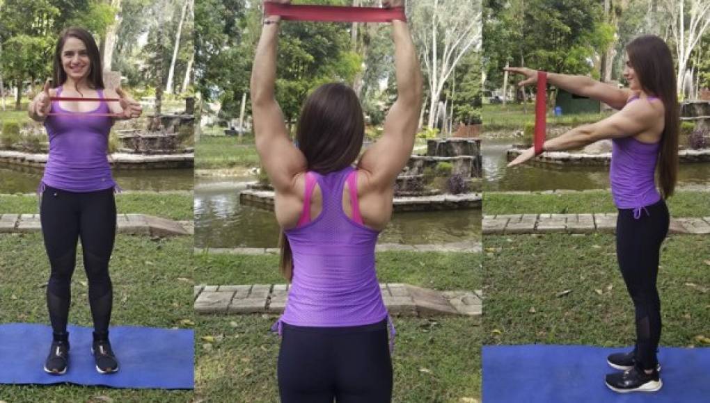 Rutina con bandas elásticas para tonificar todo el cuerpo