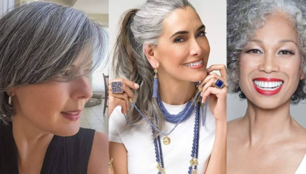 Adiós al pelo teñido, las canas están de moda