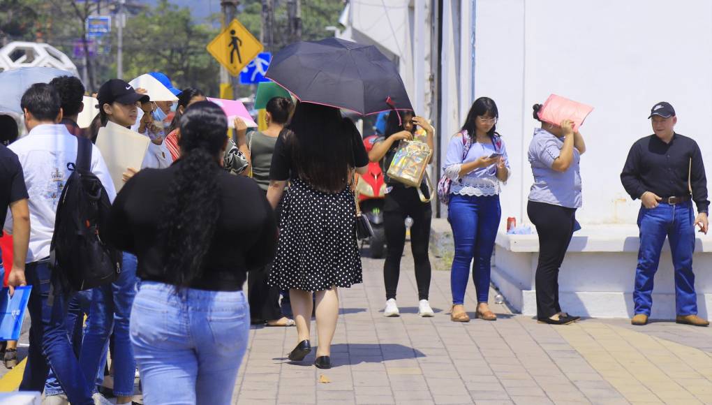 Personas de Choloma, La Lima, Potrerillos, Villanueva, El Progreso se hicieron presentes a la feria de empleo que finaliza hasta que atienda a la última persona.