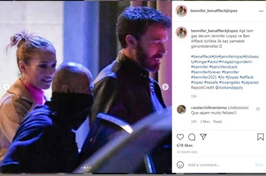 Las nuevas imágenes de Ben Affleck y Jennifer López ya se han viralizado en redes sociales.