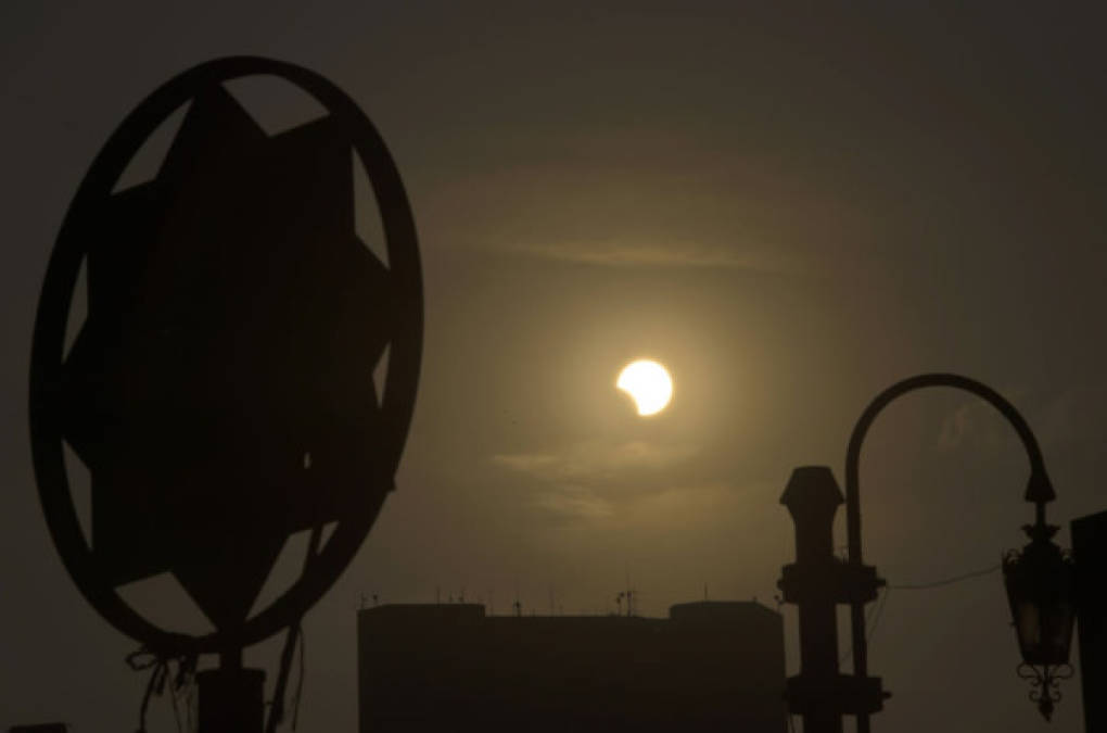 El eclipse solar en Egipto.