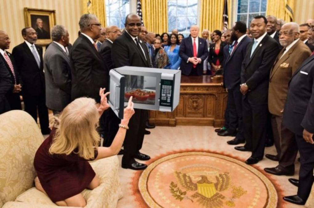 Kellyanne Conway, la asesora presidencial más polémica de Donald Trump, vuelve a ser el centro de las burlas en las redes sociales tras afirmar que el expresidente Obama espió al magnate con un microondas.