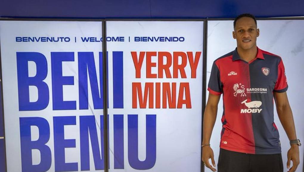 Yerry Mina deja la Fiorentina y se va al Cagliari hasta final de temporada. El internacional colombiano ha firmado un contrato hasta el 30 de junio de 2024 con opción a prórroga por una temporada más.