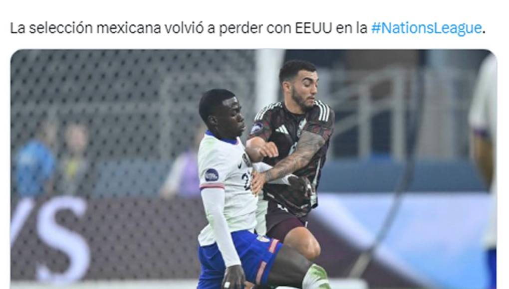 Andre Marín, periodista mexicano: “¡DOS A CERO! La selección mexicana volvió a perder con EEUU en la Nations League”.