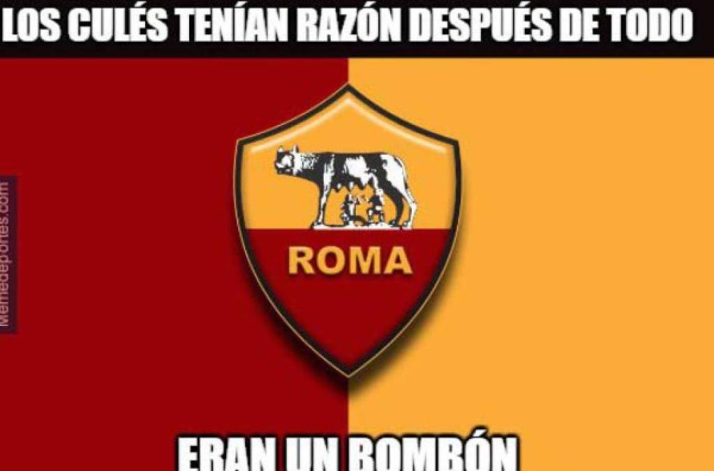 La Roma fue goleada 5-2 ante Liverpool y en las redes sociales se han burlado de la paliza.