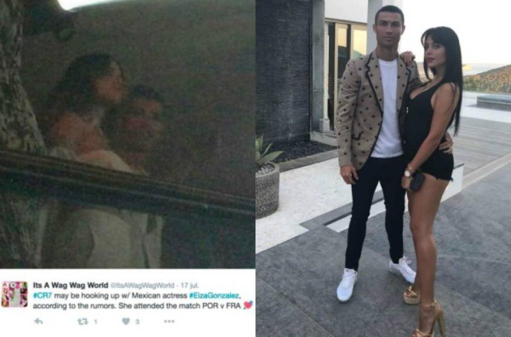 Poco después de los avistamientos de Cristiano y Eiza, el ahora jugador de Juventus comenzaría su idilio con su actual pareja y madre de uno de sus hijos, Georgina Rodríguez. <br/>