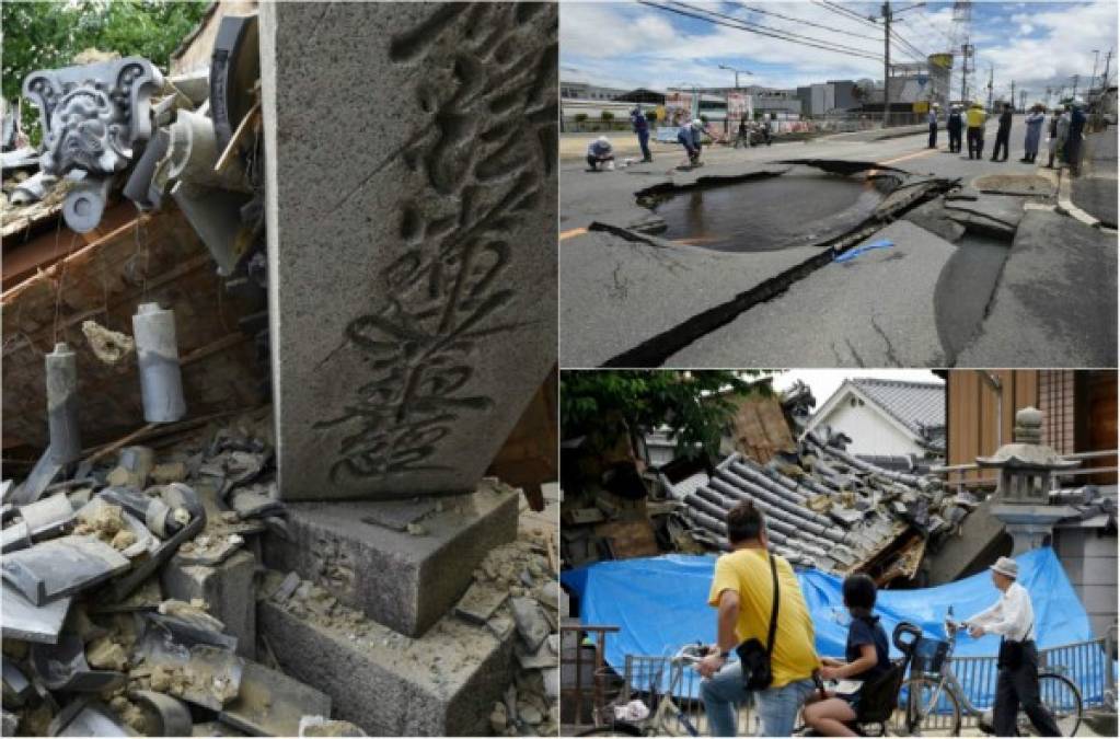 Un potente terremoto de 6,1 grados de magnitud sacudió anoche Osaka, la segunda ciudad más importante de Japón, y causó en la zona al menos tres muertos, incluida una niña de 9 años, y más de 300 heridos.