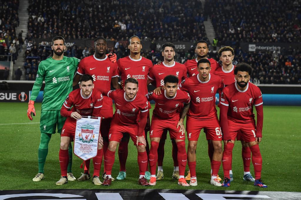 El 11 titular del Liverpool que enfrentó al Atalanta por la vuelta de cuartos de final de la Europa League.