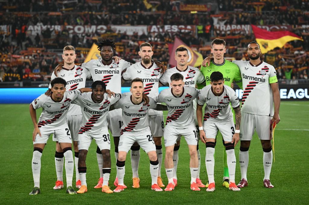 El 11 titular del Leverkusen que venció 2-0 a la Roma en la semifinal de ida.