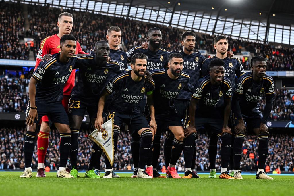El 11 titular del Real Madrid que enfrentó al Manchester City por la vuelta de cuartos de final de la Liga de Campeones de Europa.