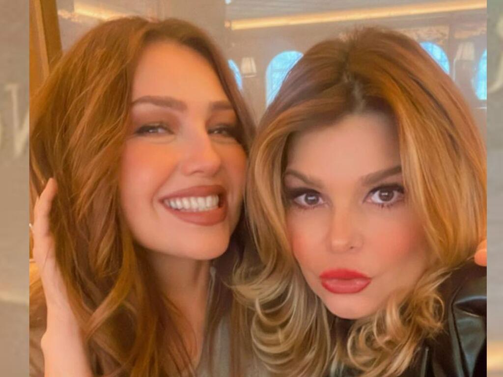 Thalía e Itati Cantoral se encuentran y recrean escena de la telenovela “María la del Barrio”