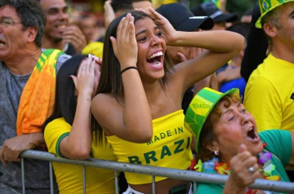 Las brasileñas se robaron el show en las chicas del día de Mundial. Foto AFP