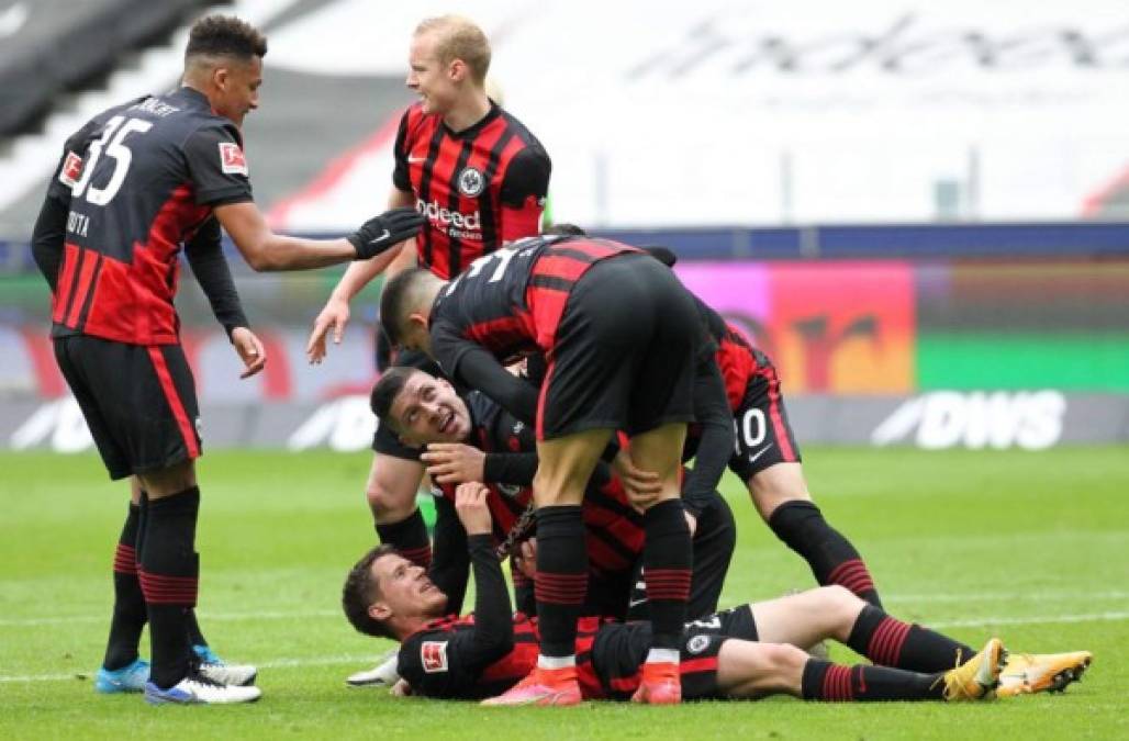 Eintracht Frankfurt: Sería otro de los clubes de Alemania en jugar la próxima Liga de Campeones. Foto AFP.