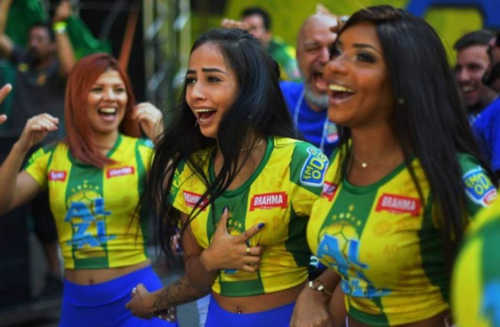 Las brasileñas se robaron el show en las chicas del día de Mundial. Foto AFP