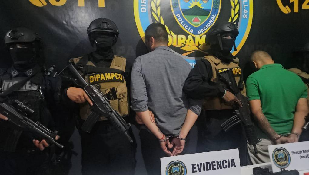 Las investigaciones apuntan que los capturados pertenecen a una banda internacional de sicariato, que opera en Honduras y Guatemala. 