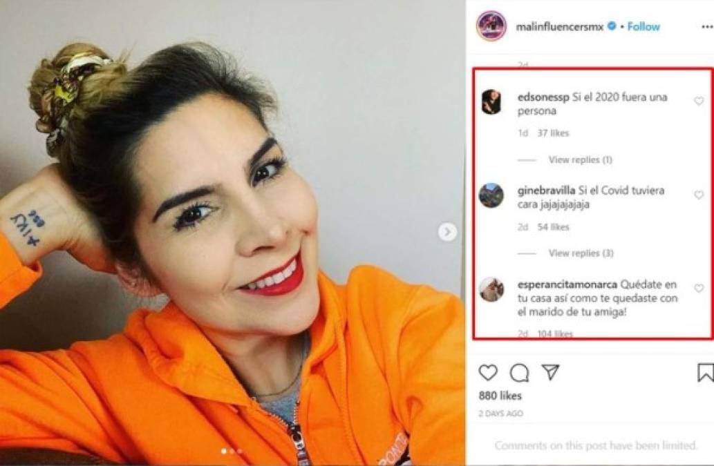 Pero también allí recibe críticas. En los posts donde hay fotos de Panini, se pueden leer mensajes como 'Quédate en tu casa así como te quedaste con el esposo de tu amiga' o bien 'Si el coronavirus tuviera cara'.<br/>