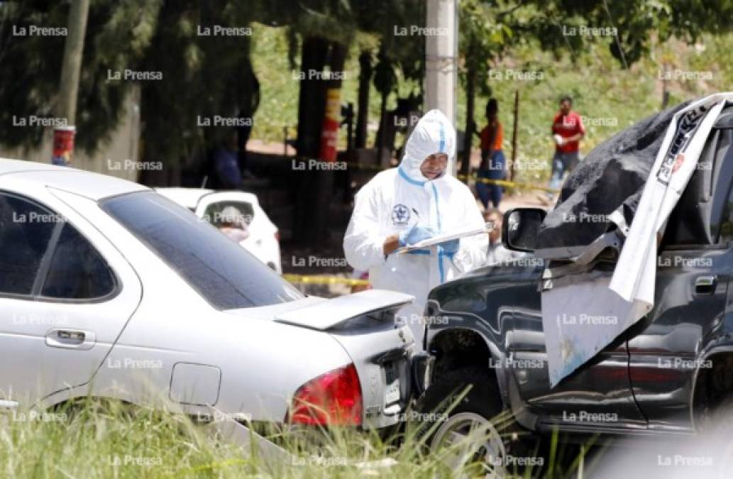 Vecinos de la zona salieron de sus casas y lamentaron el crimen contra el político del Partido Liberal de Honduras.