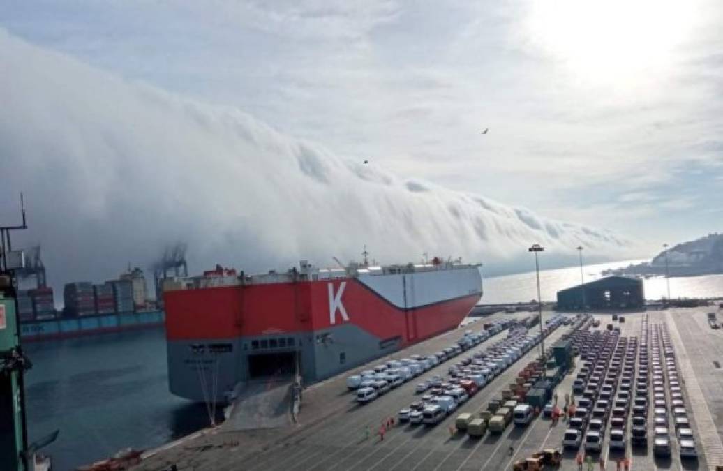 Un meteorólogo chileno explicó a medios locales que lo que había generado esa condición de nubes con apariencia de una ola, fue una vaguada costera, que se expresa con el aumento explosivo de nubosidad.