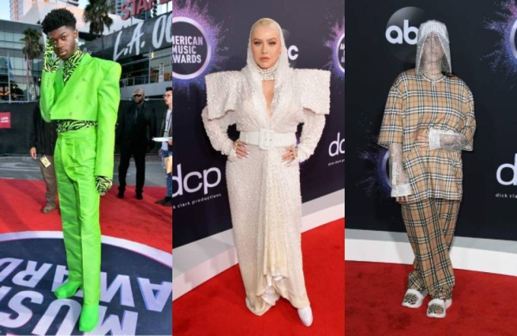 La excentricidad se apoderó de la alfombra, pero más que llamar la atención algunos de estos famosos asustaron un poco en la gala de los premios musicales.<br/><br/>Li NaX, Christina Aguilera, Billie Eilish o Kesha fueron algunos de los que acapararon la atención por sus vestimentas durante la alfombra roja de los AMA's 2019.