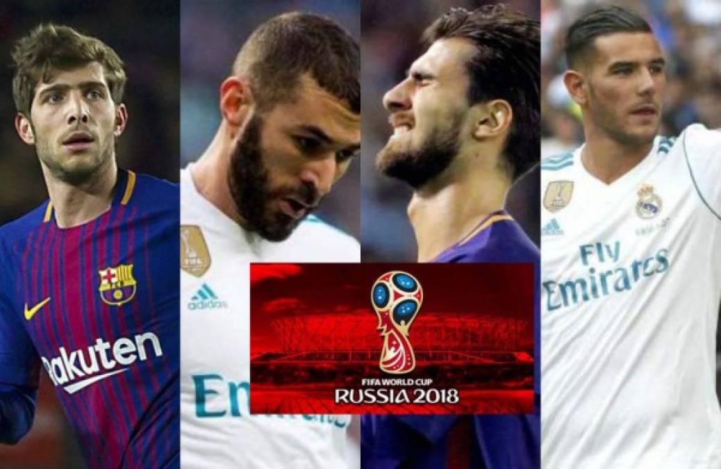 Estos jugadores de dos de los mejores equipos del mundo, el Barcelona y Real Madrid, quedaron en las puertas y nos privaremos de verlos en el Mundial de Rusia.